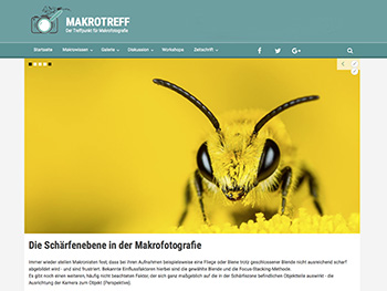 Makrotreff - Der Treffpunkt für Makrofotografie; Link zur Makrotreff-Seite